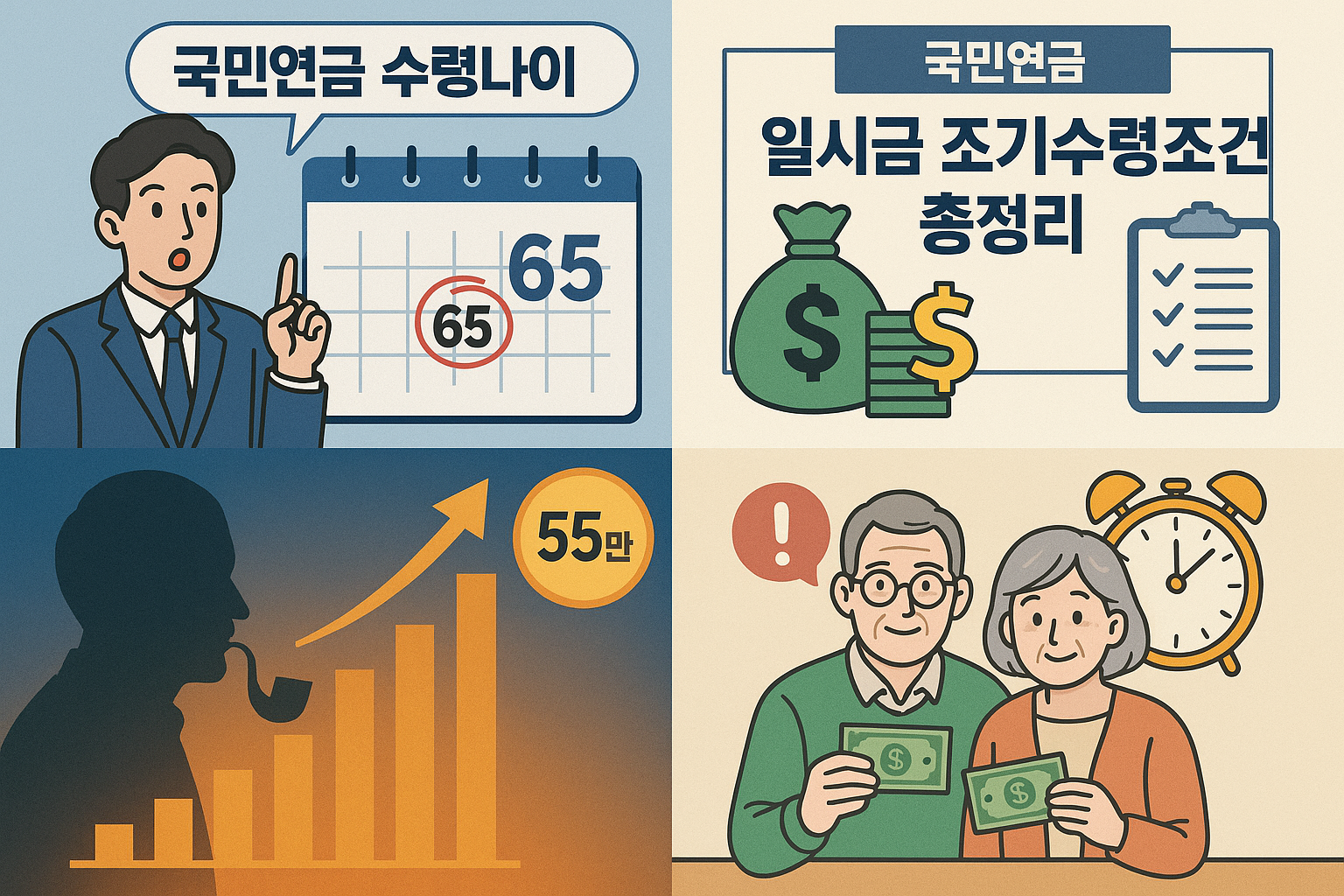 국민연금 수령나이 일시금 조기수령조건