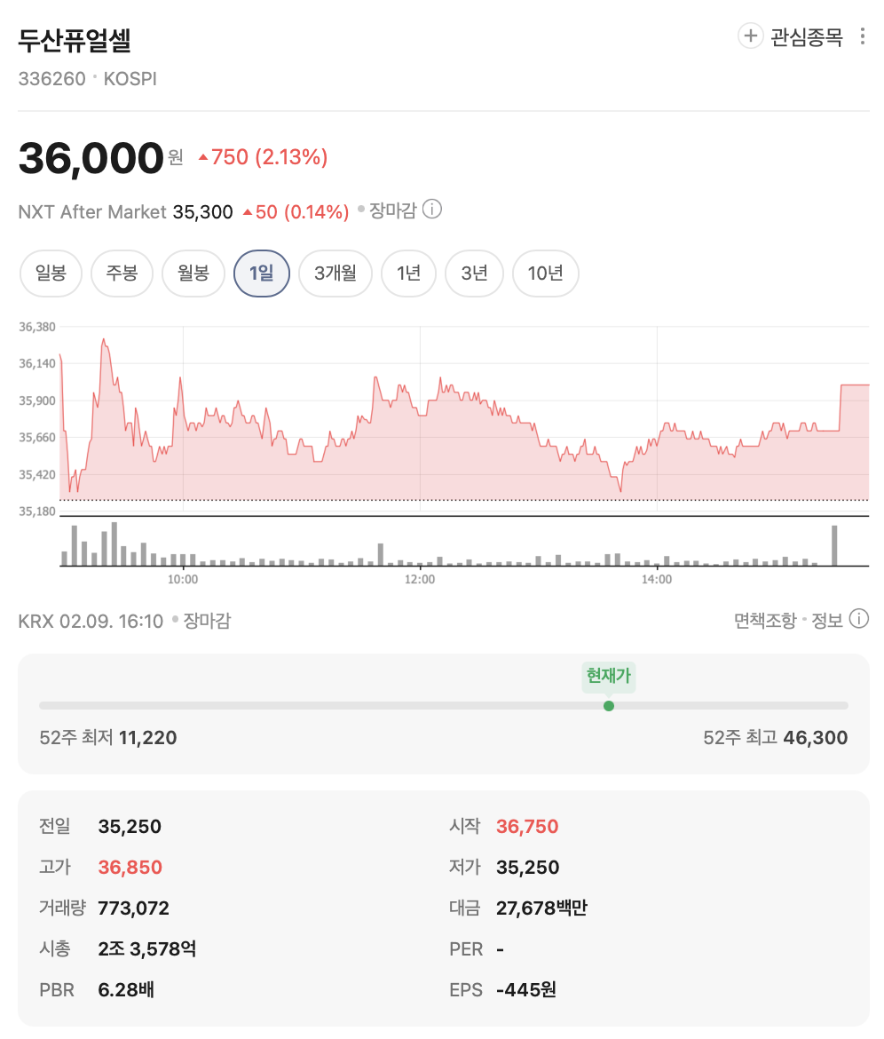 수소연료전지 관련주