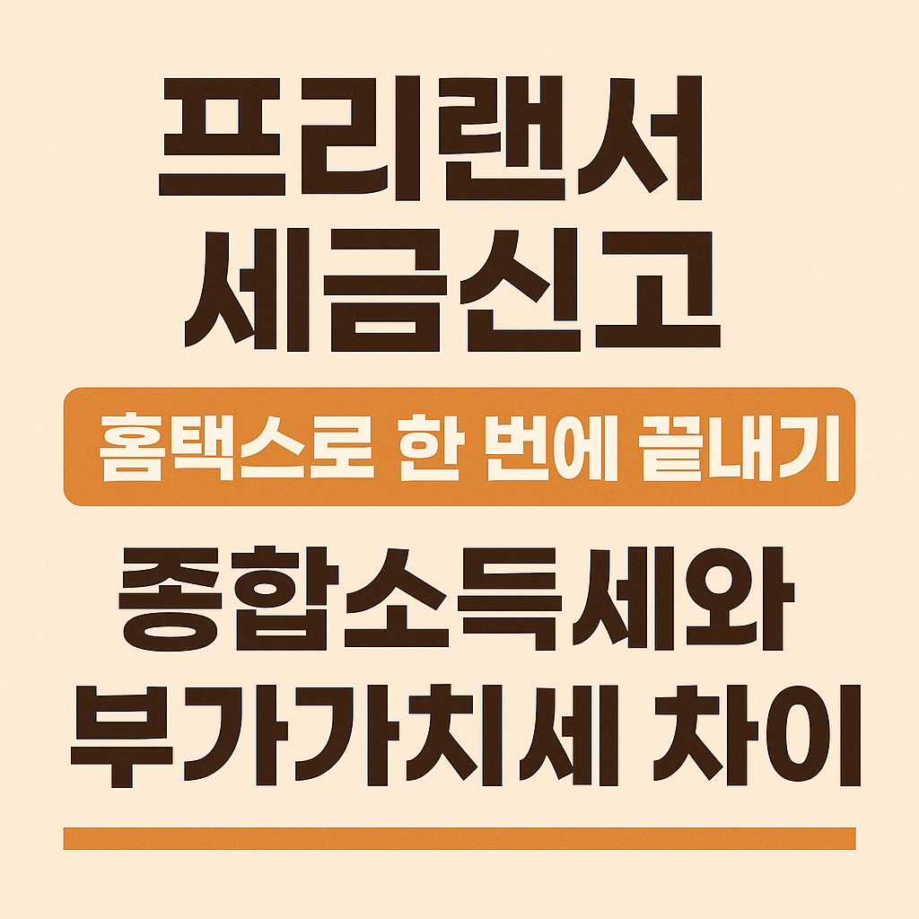 홈택스로 프리랜서 세금신고 한 번에 끝내기