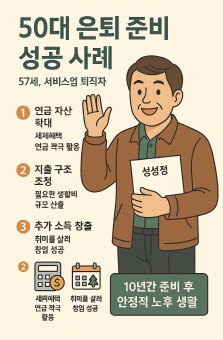 50대-은퇴준비-성공사례-인포그래픽