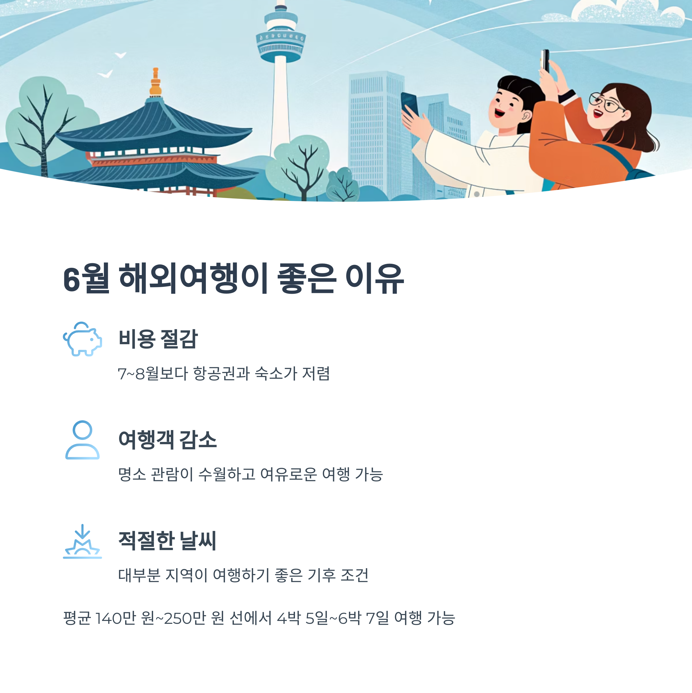6월 해외여행이 좋은 이유