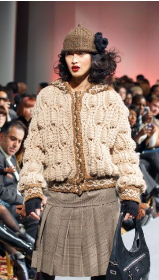 니트 코디 패션 예시 사진