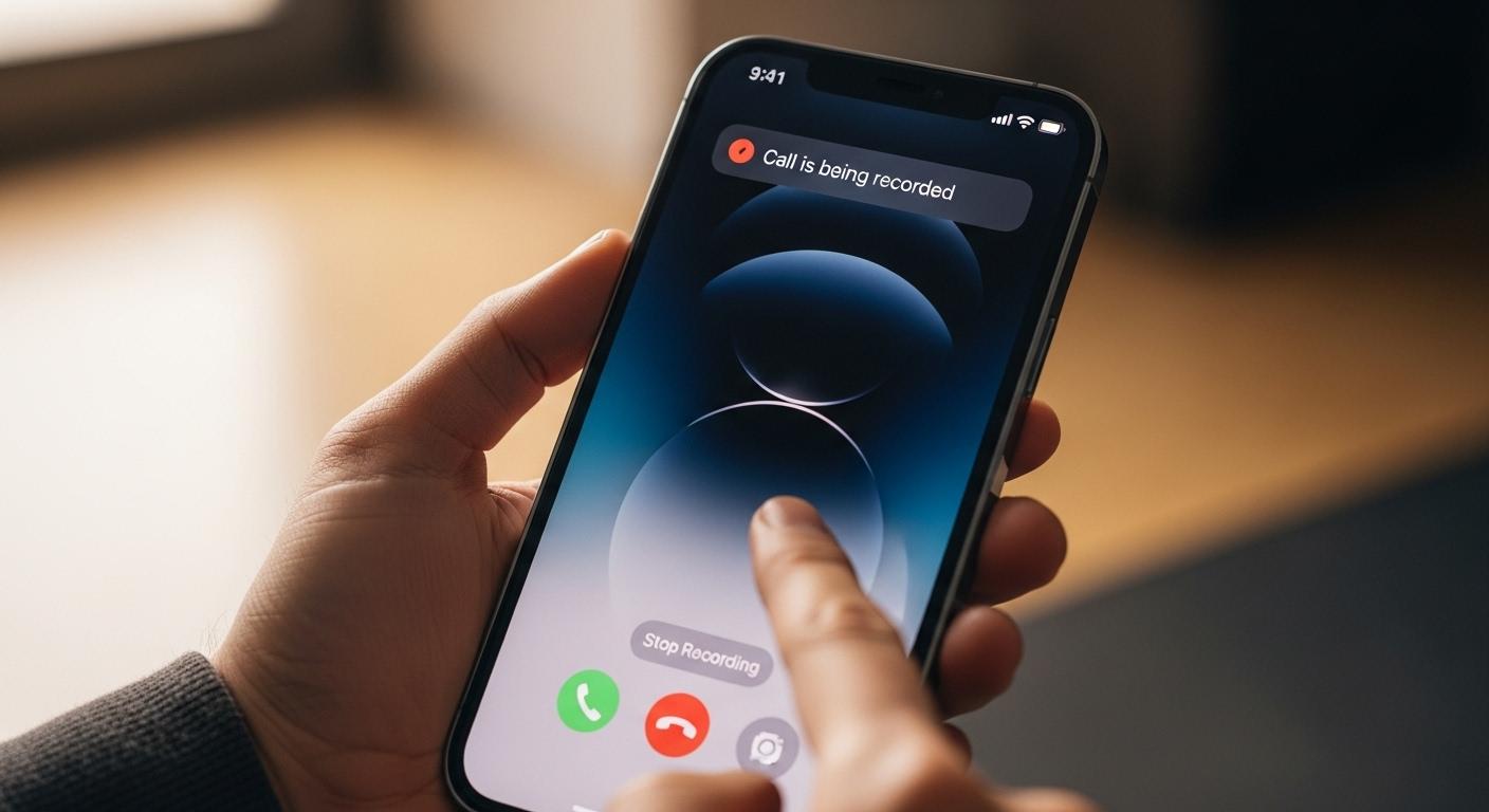 아이폰 통화녹음 고지