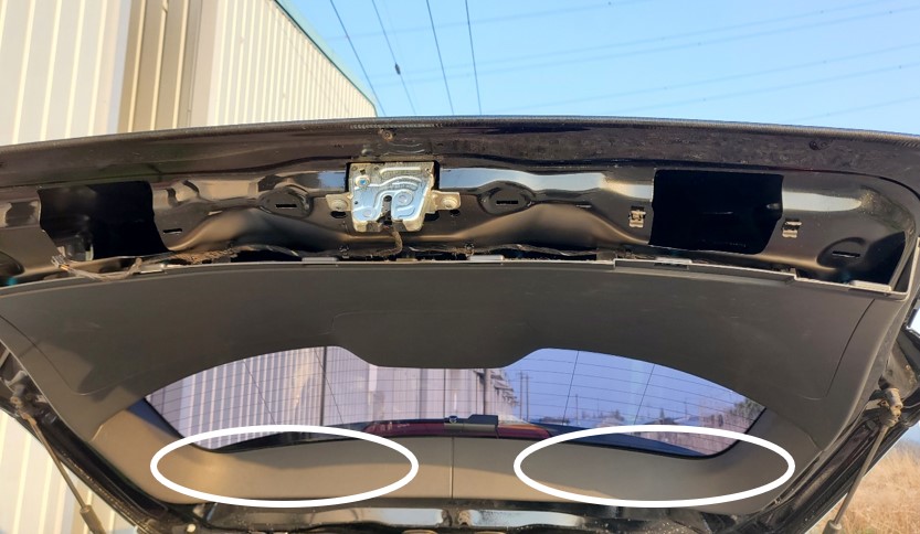 트렁크내장제탈거 세번째