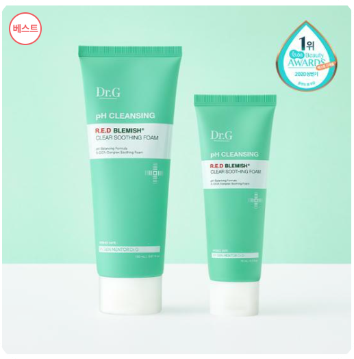 탁터지 약산성 레드 블레미쉬 클리어 수딩폼