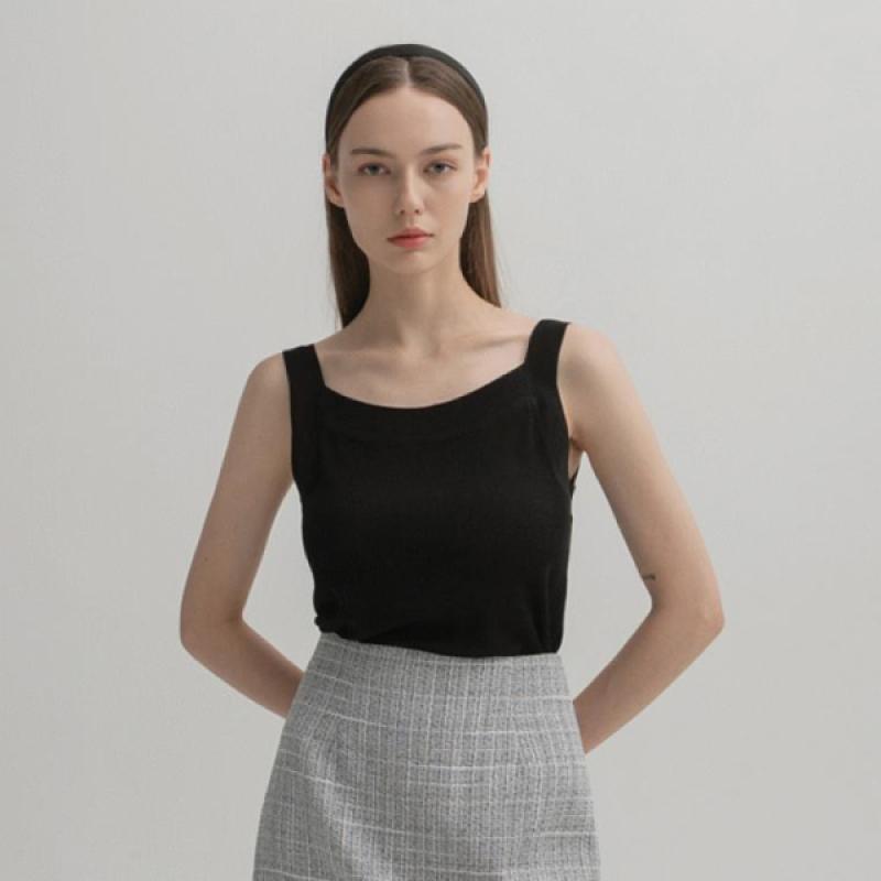 나인 베이직 스퀘어 슬리브리스 니트 T-6511