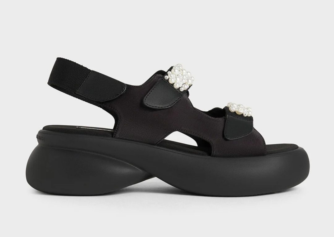 찰스앤키스 비즈 스트랩 통굽 샌들 2