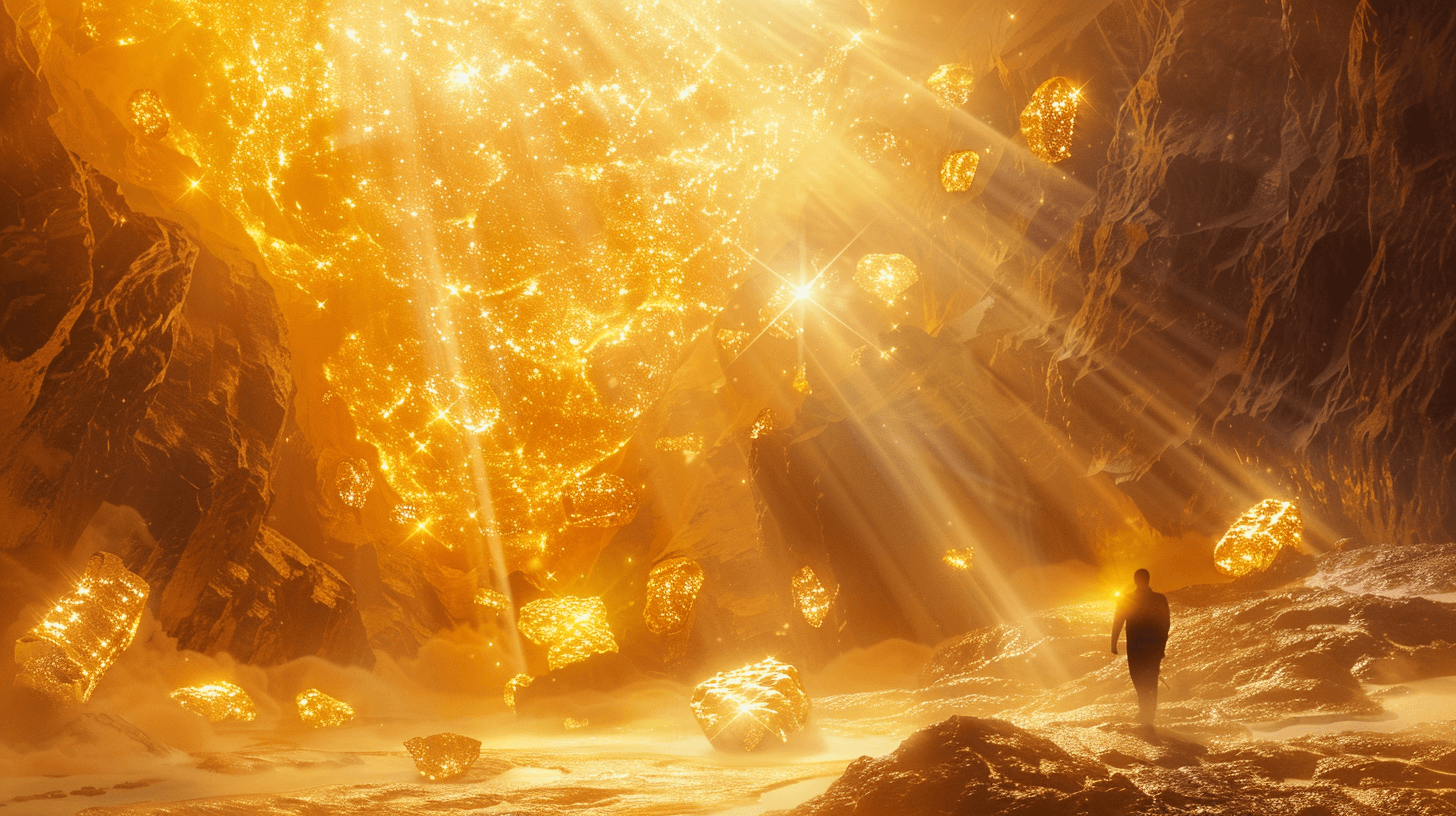 "gold-mine-dream-golden-nuggets-person-digging-luck-wealth-fantasy-dreamscape"