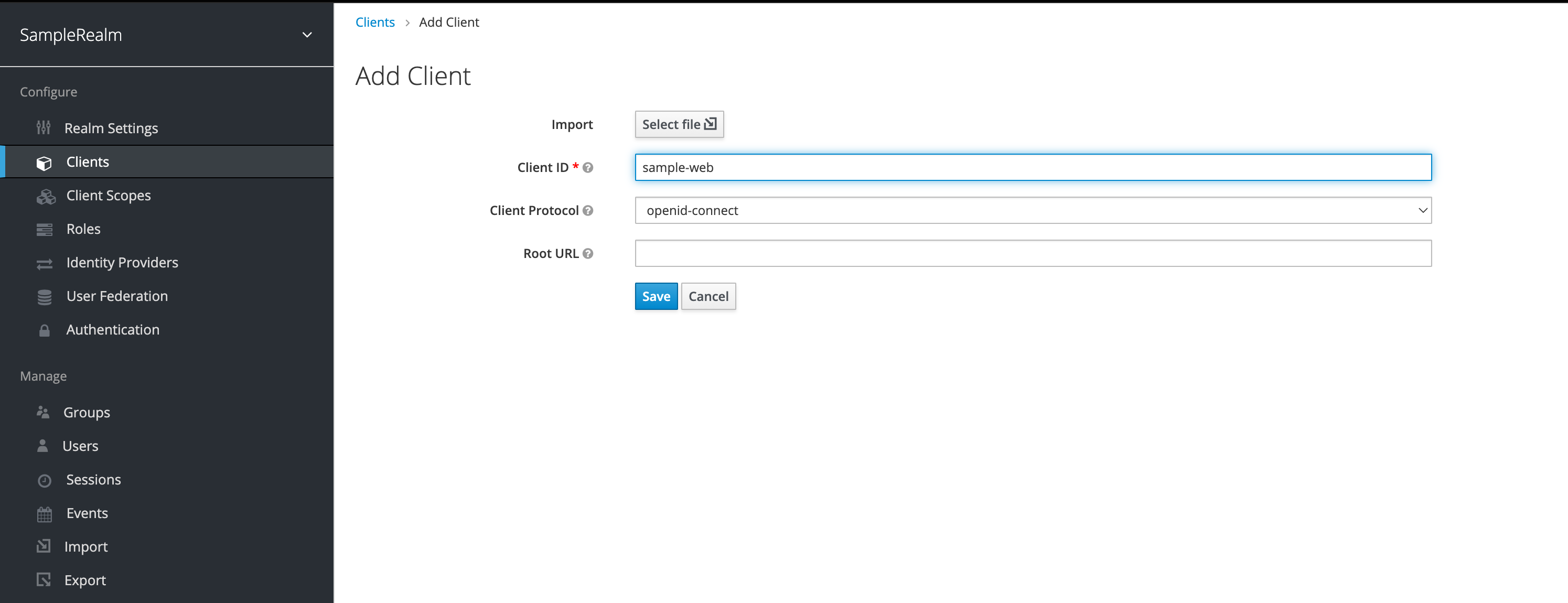 Keycloak Client 생성