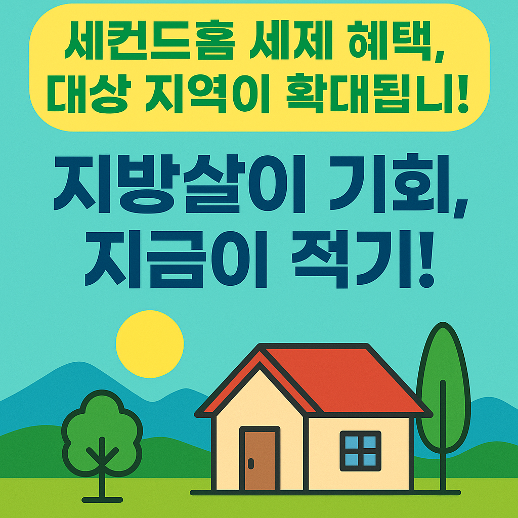 세컨드홈 세제 혜택