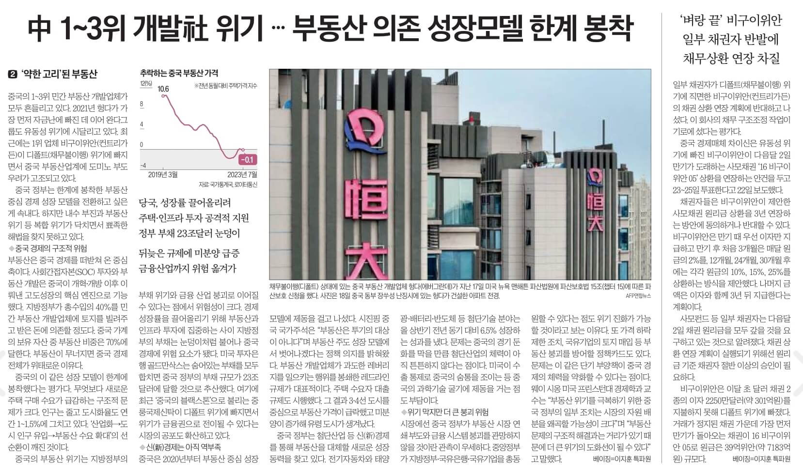 경제뉴스 부동산뉴스 신문스크랩 8월 23일 5