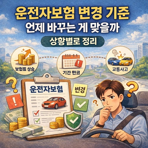 운전자보험 변경 기준 썸네일