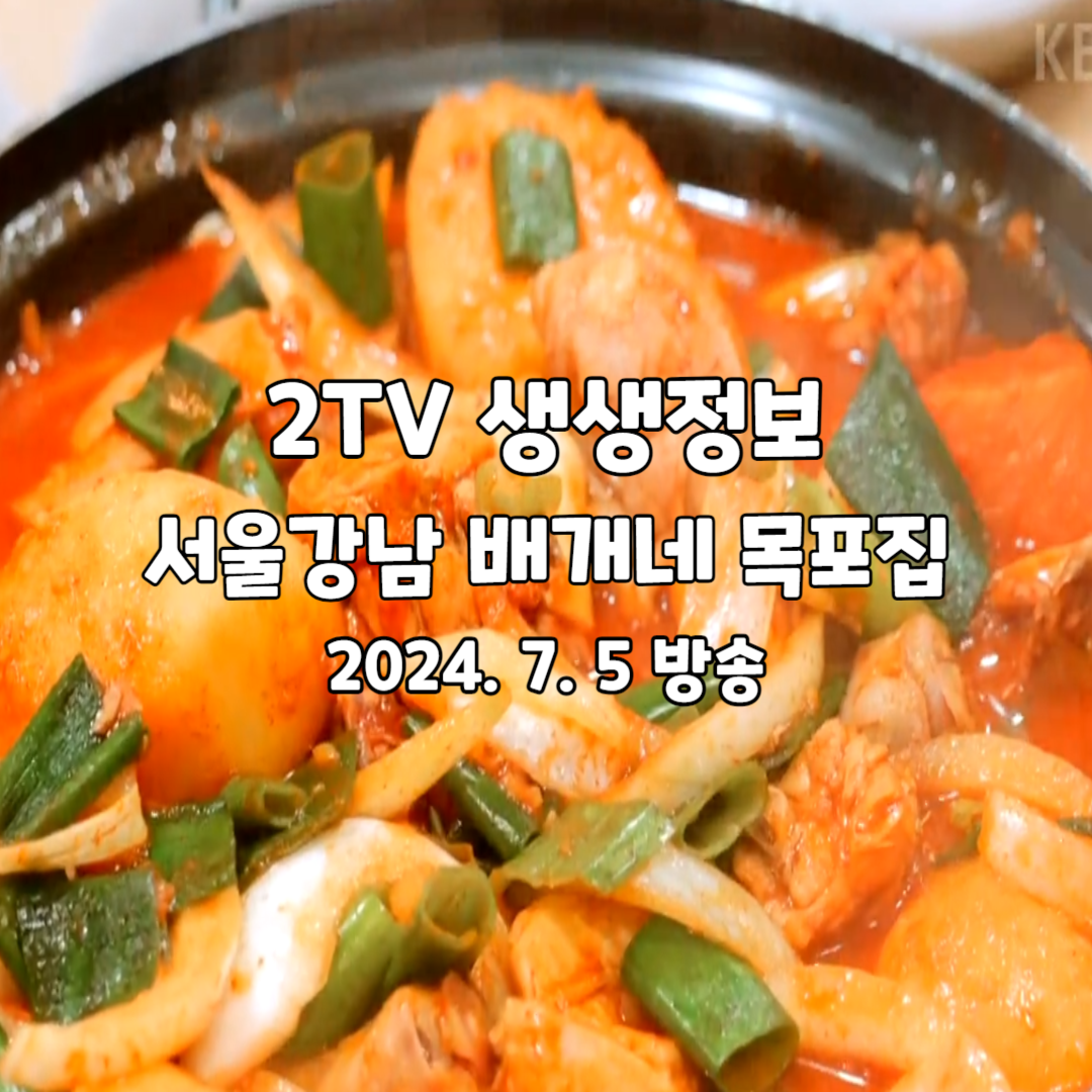 2TV 생생정보 장사의 신 배가네목포집 닭볶음탕