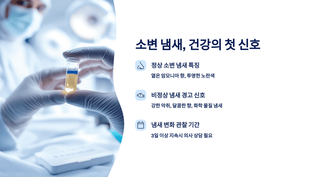 소변 냄새, 건강의 첫 신호