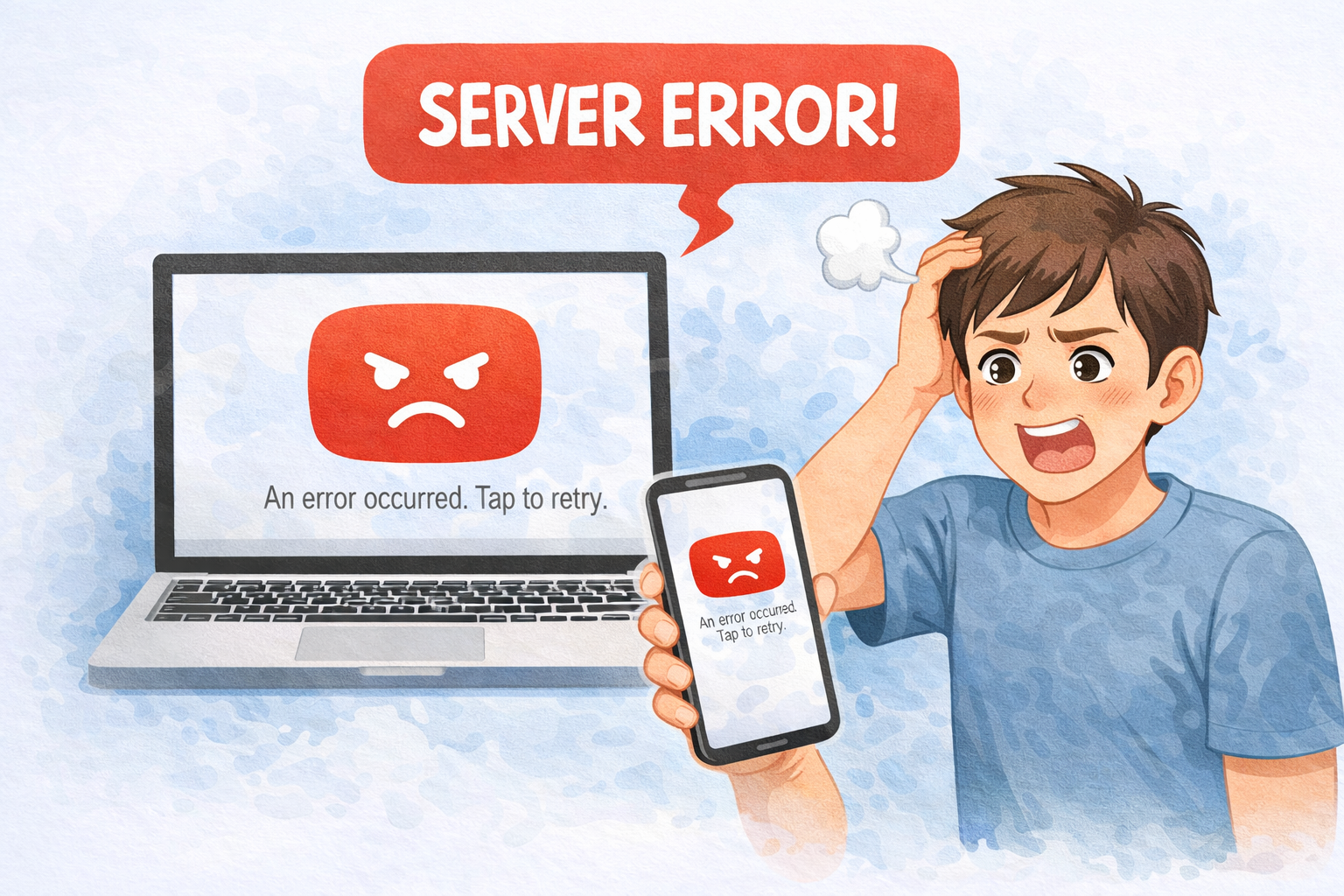 유튜브 서버오류