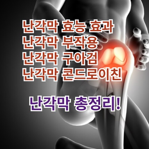 난각막 효능, 부작용, 구아검, 콘드로이친 총정리