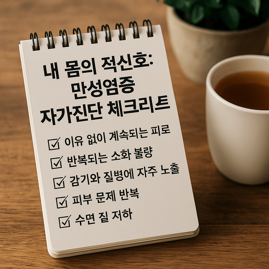 내 몸의 적신호: 만성염증 자가진단 체크리스트와 개선 가이드