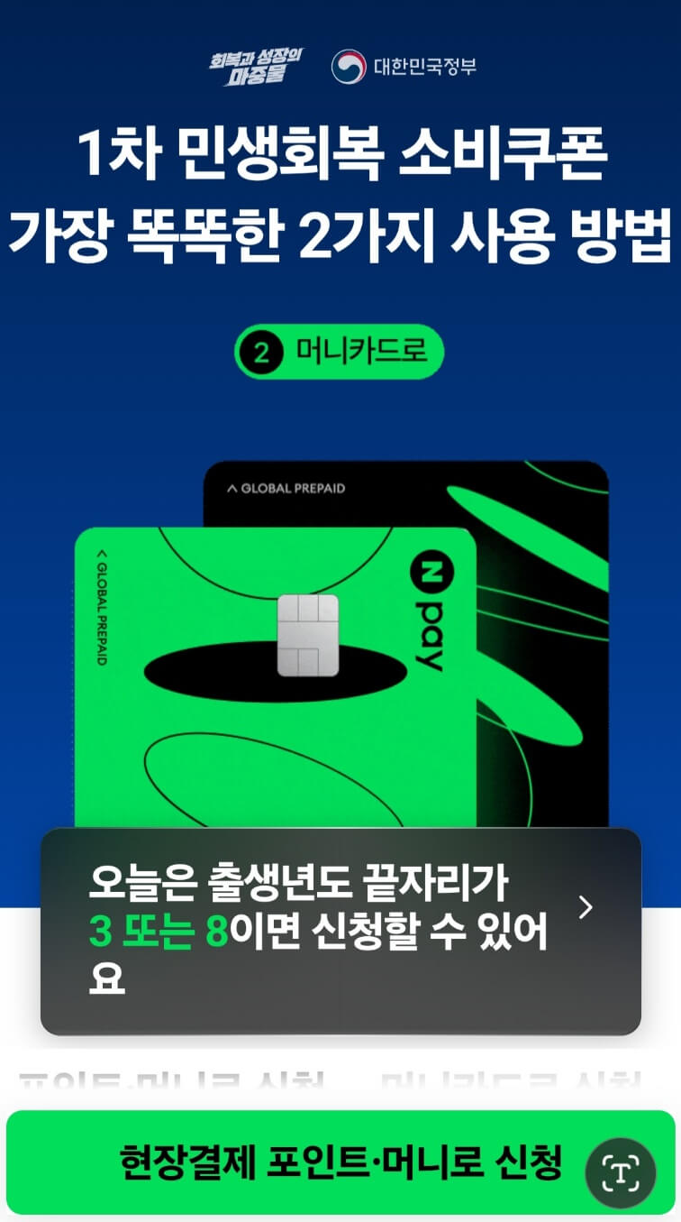 민생회복지원금 네이버페이