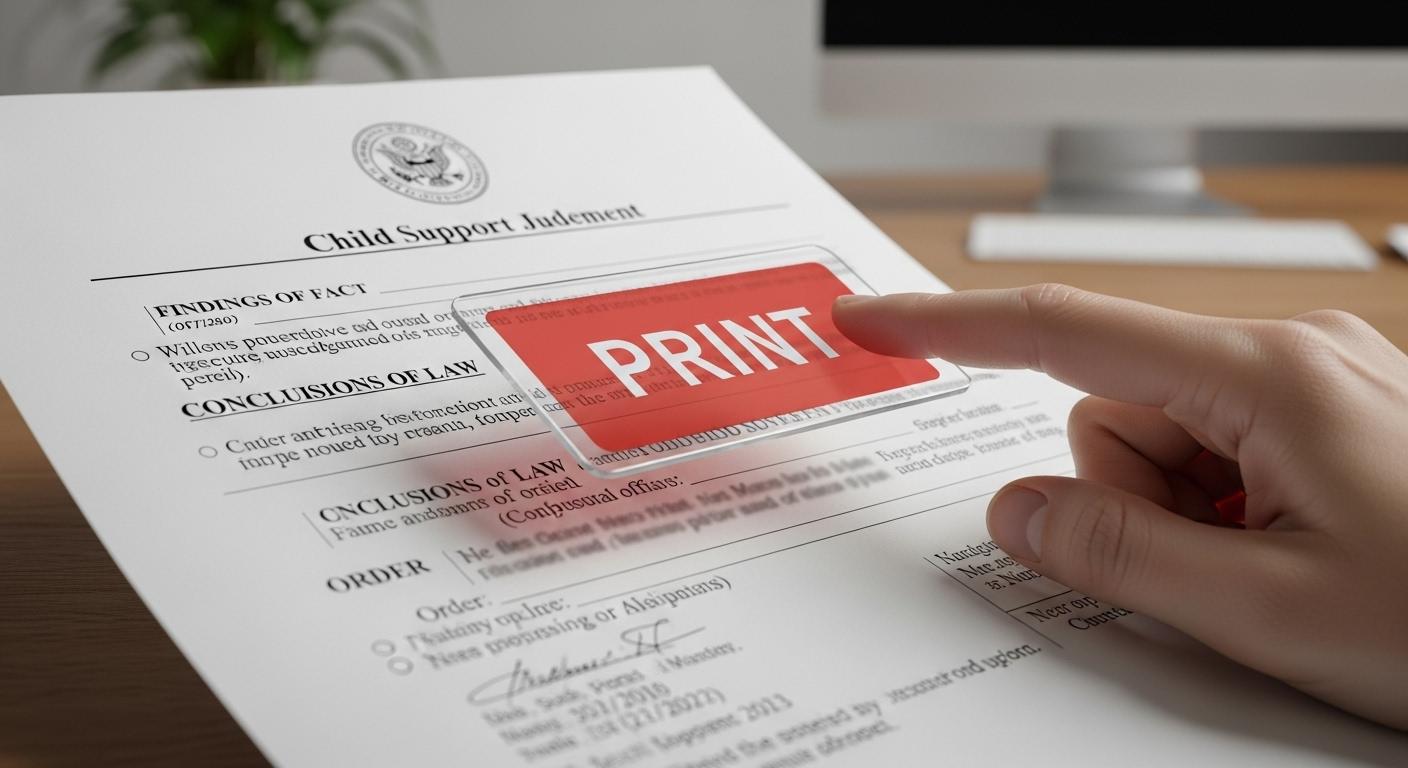 양육비 판결문 출력