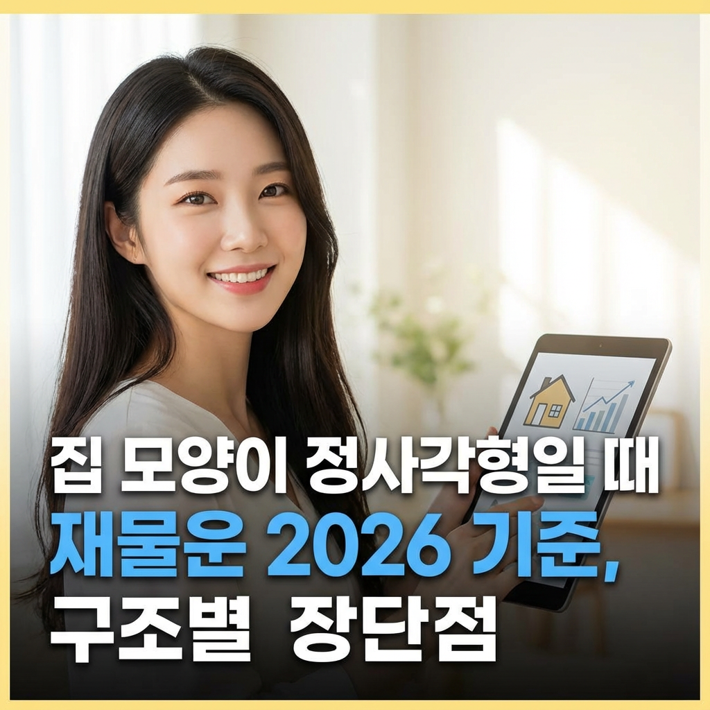 집 모양이 정사각형일 때 재물운 2026 기준 ｜ 구조별 장단점