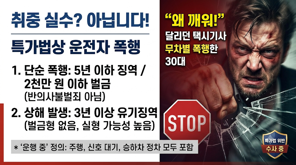 특가법상 운전자 폭행