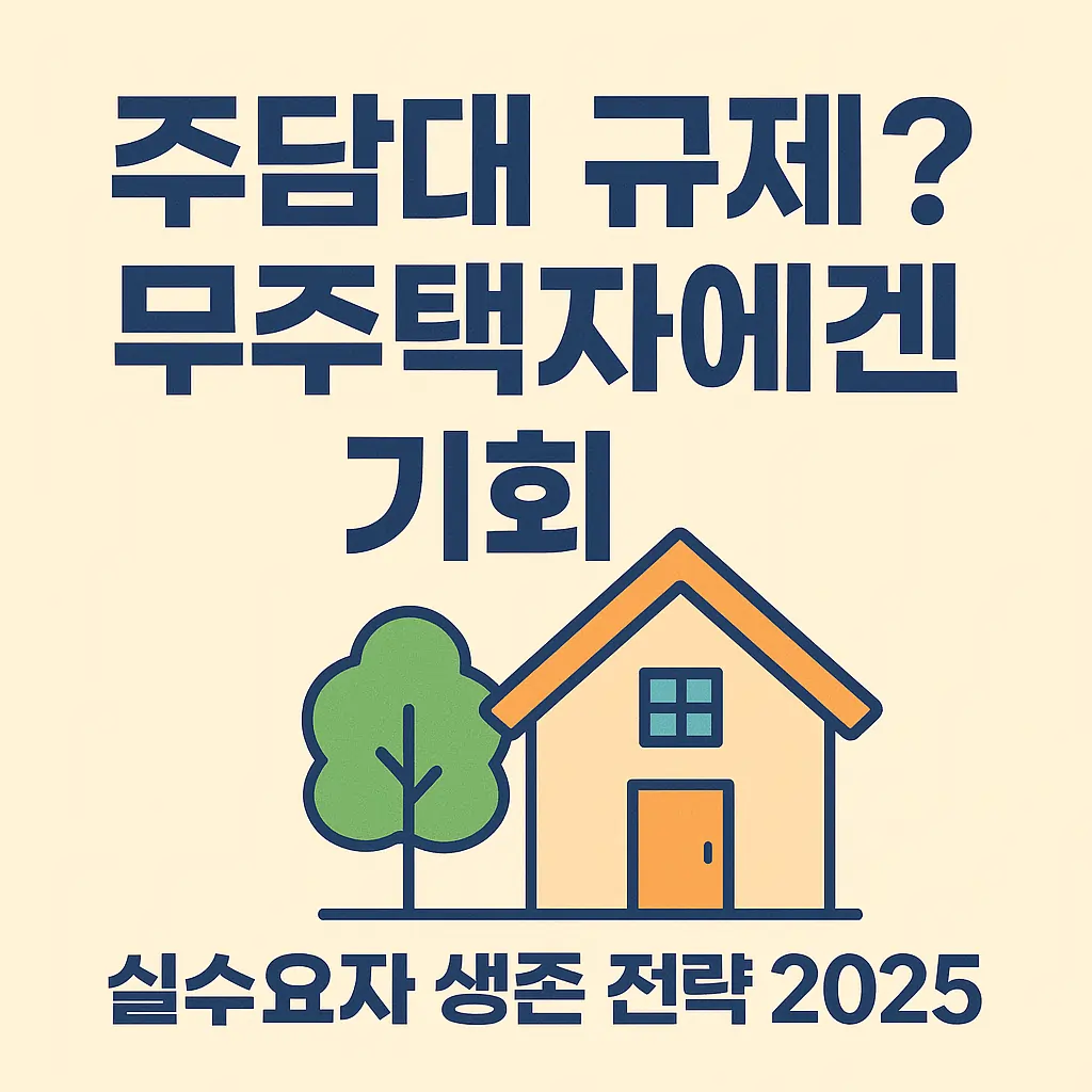 주담대 규제 무주택자에겐 기회