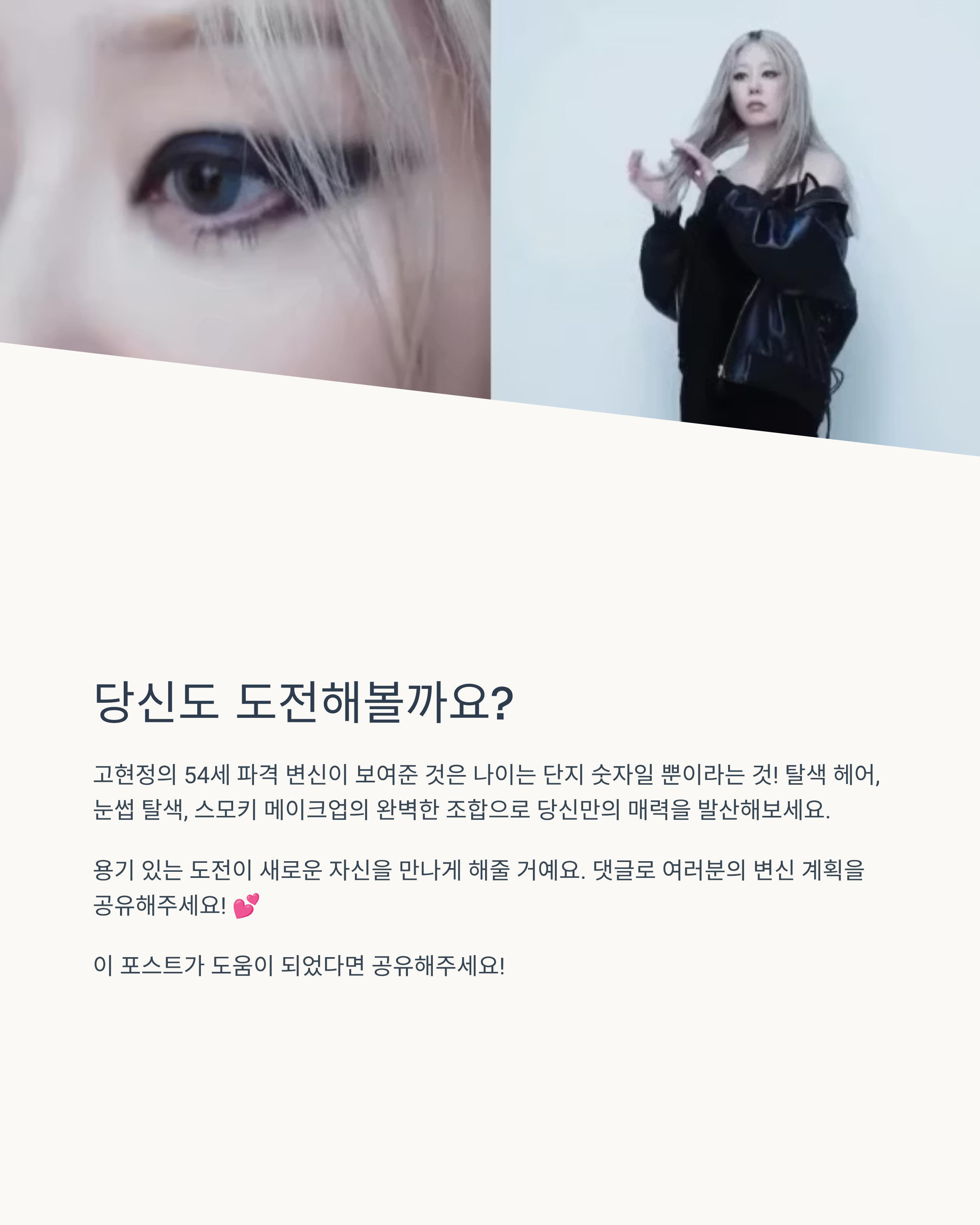 고현정탈색관련사진