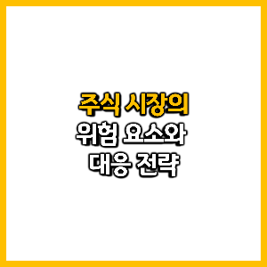 주식 시장의 위험 요소와 대응 전략