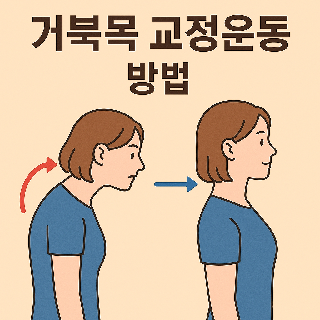 거북목 교정운동하는 방법
