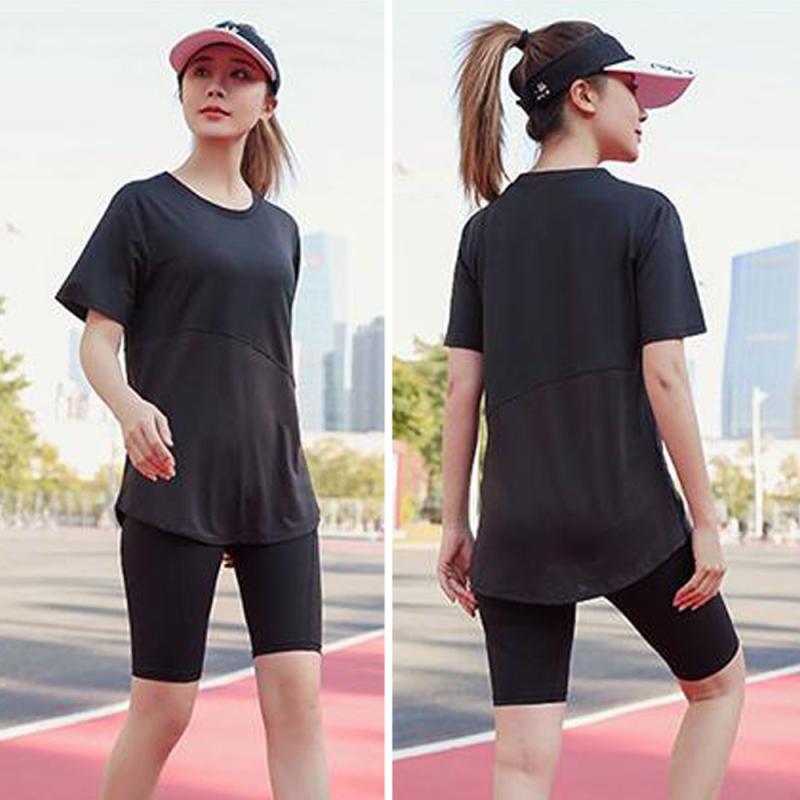 여자헬스복 여성운동복 반팔 상의 트레이닝복 여성헬스복 빅사이즈