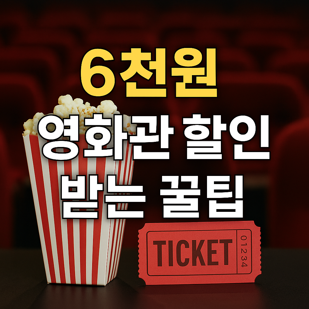 정부 영화할인 6000원 이벤트!