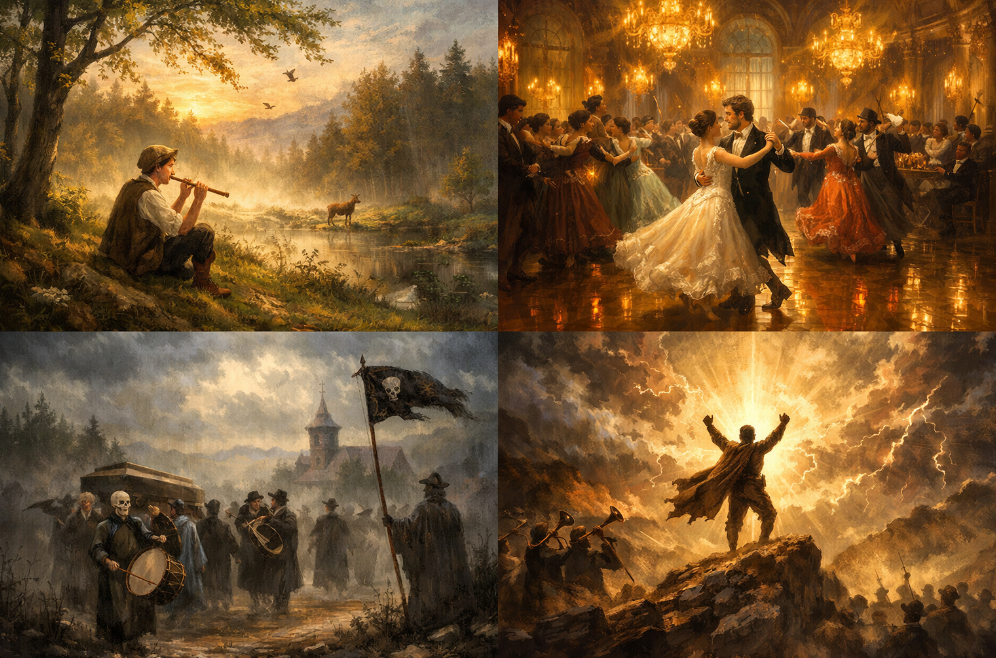 말러 교향곡1번 관련 그림