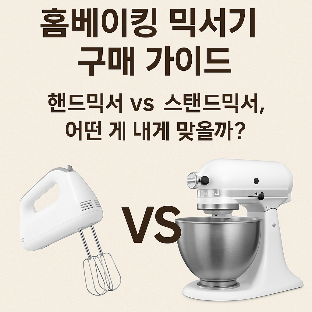 홈베이킹 믹서기 구매 가이드