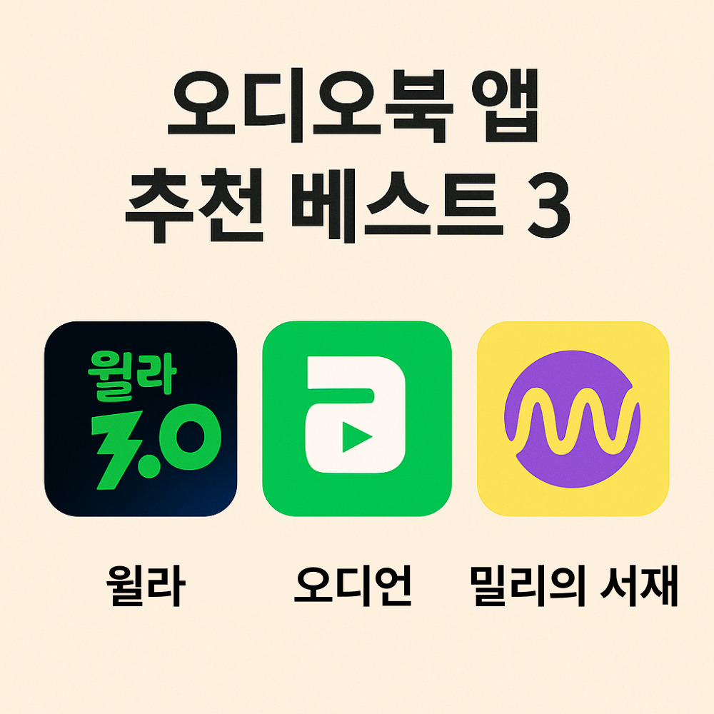 하루 한 권 듣는 독서 – 입문자를 위한 추천 앱 3선 관련 이미지