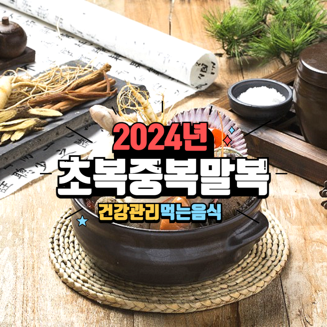 24년 초복 중복 말복