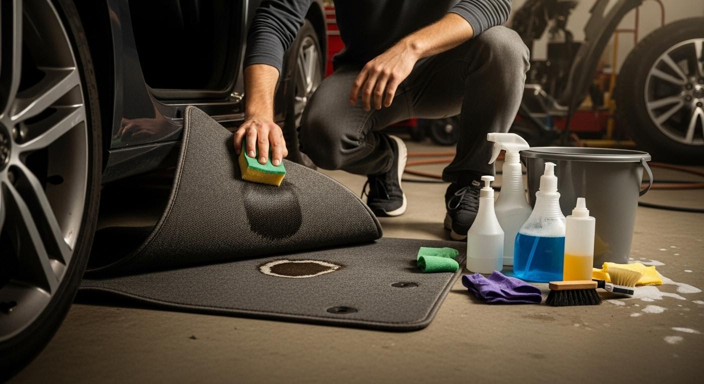 바닥 매트 냄새빼는 방법