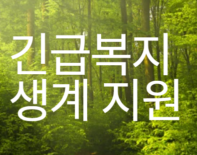 긴급복지 생계지원