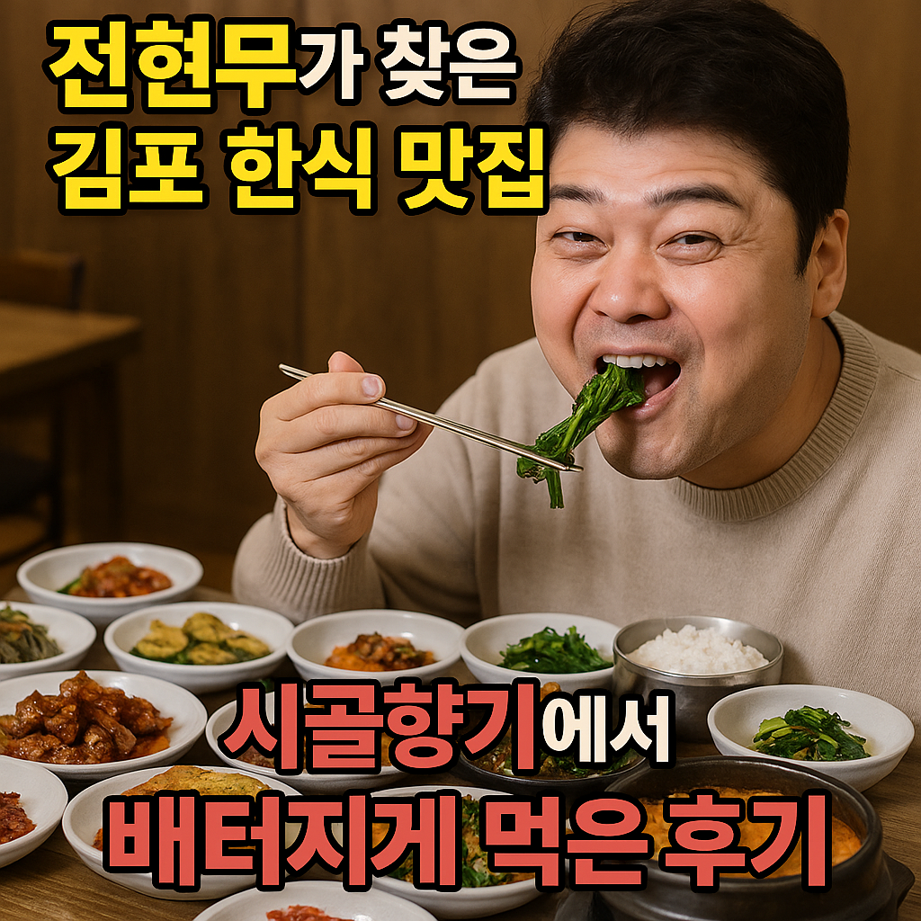 전현무가 찾은 김포 한식 맛집, 시골향기에서 배터지게 먹은 후기