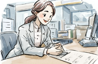 수익을-확인하는-여자