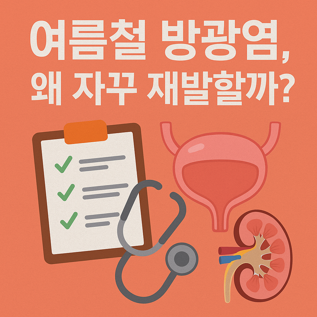 🌡 여름철 방광염 – 왜 자꾸 재발할까? 원인과 예방법 총정리