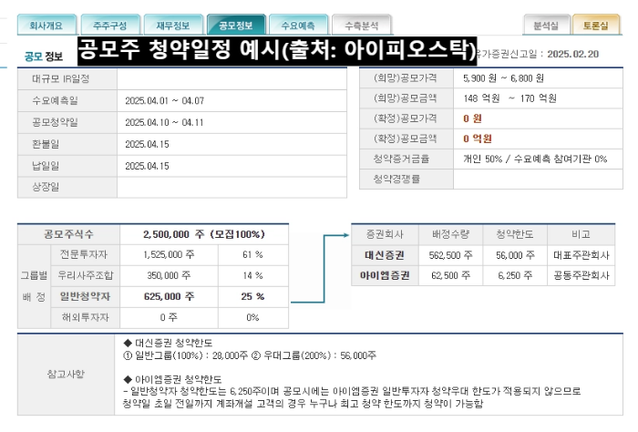 공모주-청약일정-예시-이미지-출처-아이피오스탁