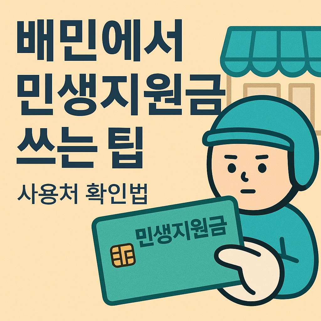 배민에서 민생지원금을 쓰는 팁