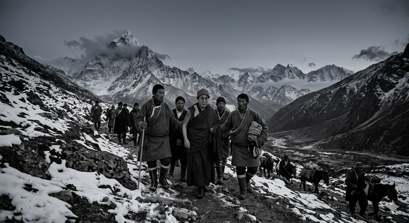 제14대 달라이 라마 인도로 망명