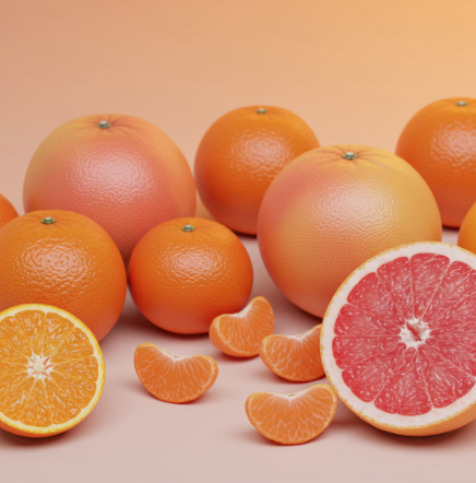 눈에 좋은 음식 : 감귤류 과일