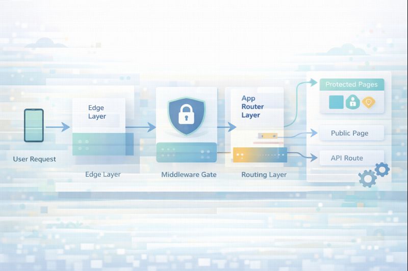 Next.js App Router와 Clerk Middleware의 보안 아키텍처 분석 관련 이미지