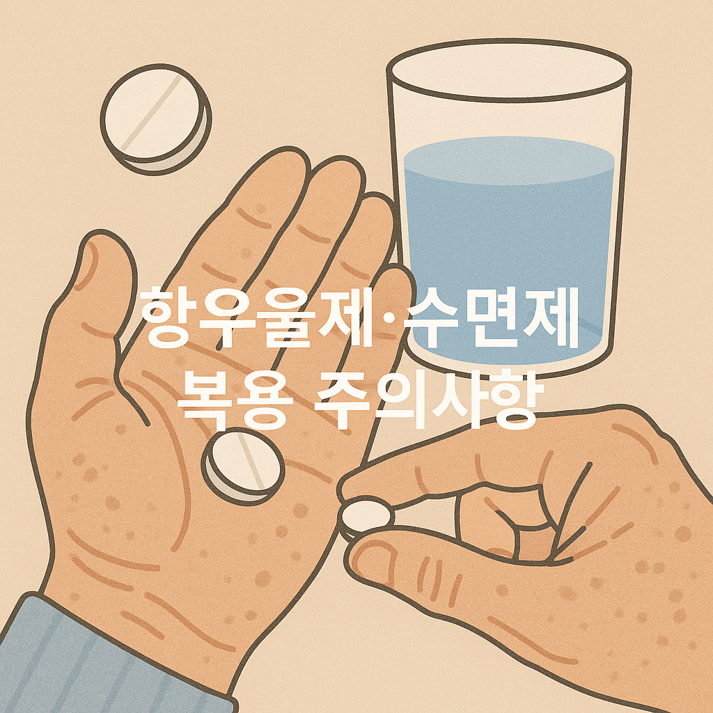 노년기 수면제&middot;항우울증 약, 부작용 없이 안전하게 먹는 법 총정리