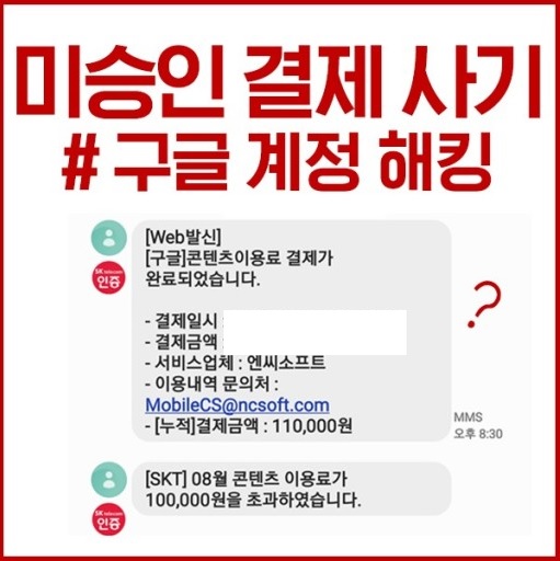 체크 신용카드 소액결제 사기