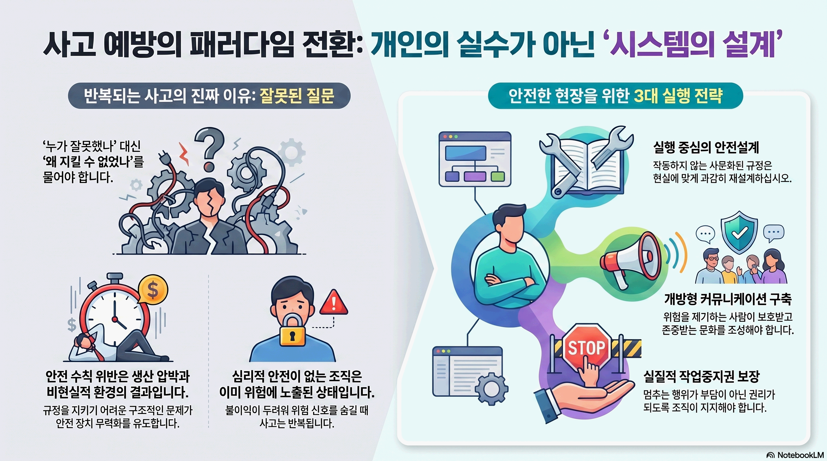 사고 예방의 패러다임 전환 : 개인의 실수가 아닌 '시스템 설계'