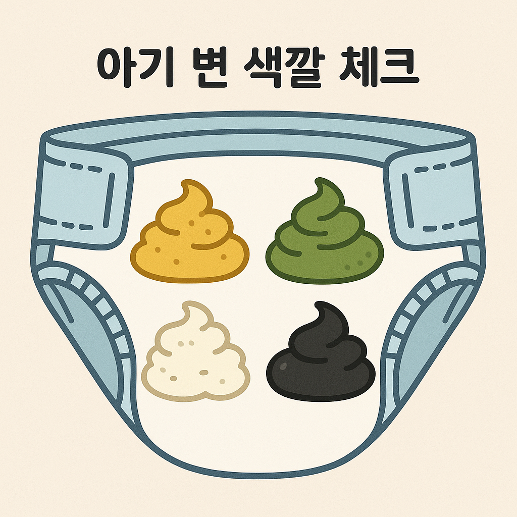아기 변 색깔, 건강 신호등 🚦 부모가 꼭 알아야 할 체크법