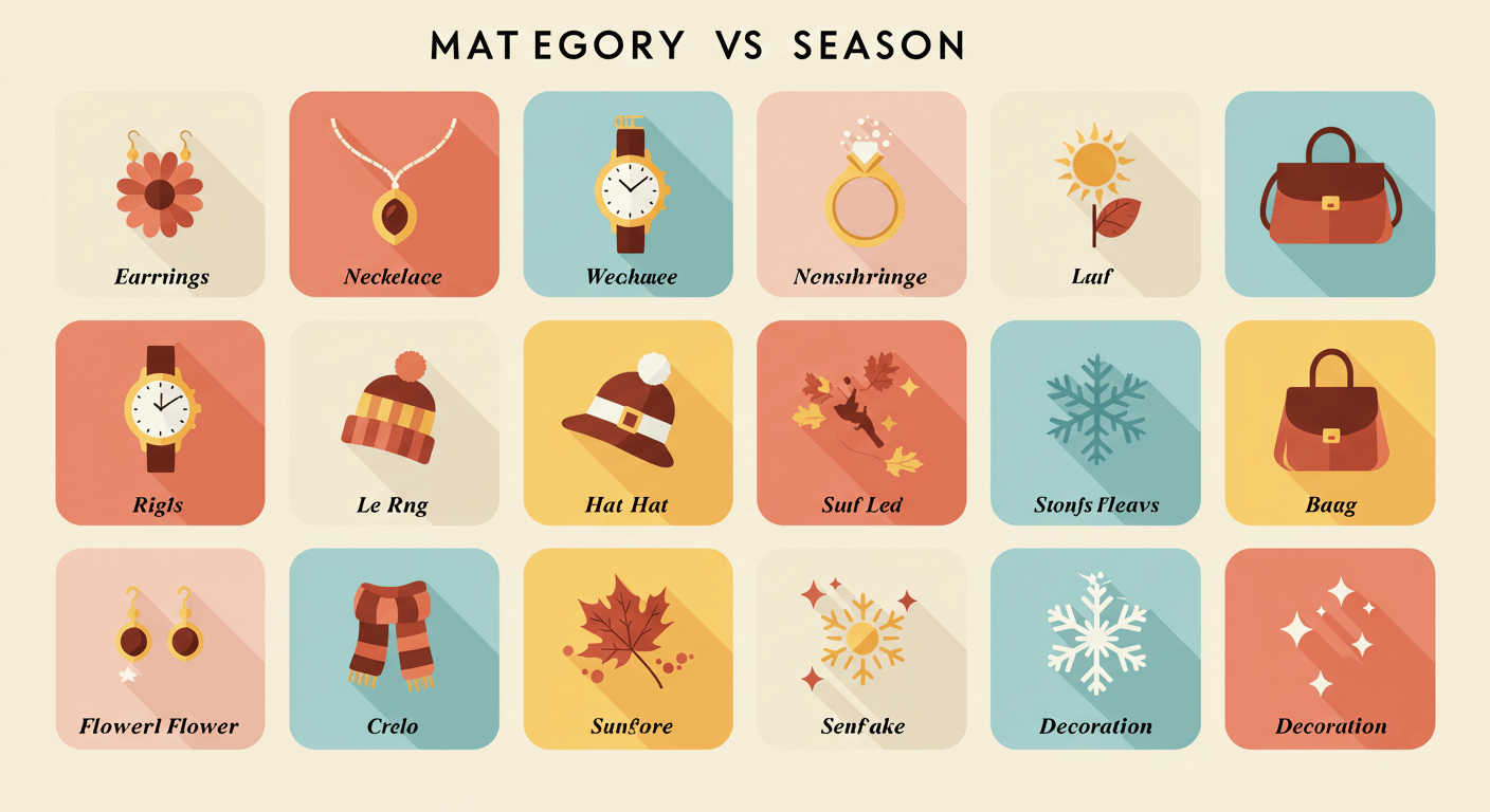 주요 액세서리 카테고리별 트렌드 비교